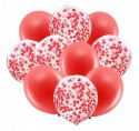 Balony serca balon serce z konfetti na Walentynki Balony serca balon serce z konfetti na Walentynki