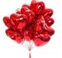 Balony serca czerwone bukiet prezent Walentynki 10