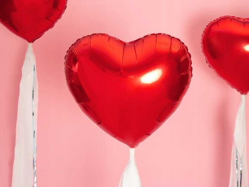 Balony serca czerwone bukiet prezent Walentynki 10 Balony serca czerwone bukiet prezent Walentynki 10
