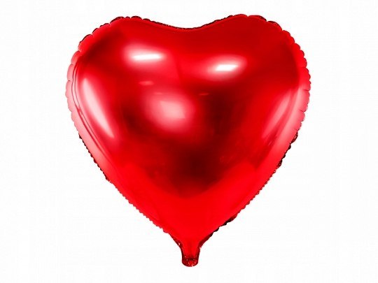 Duży balon serce na prezent Walentynki hel XL 61cm Duży balon serce na prezent Walentynki hel XL 61cm