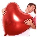 OGROMNY balon serce na prezent Walentynki hel XXL OGROMNY balon serce na prezent Walentynki hel XXL