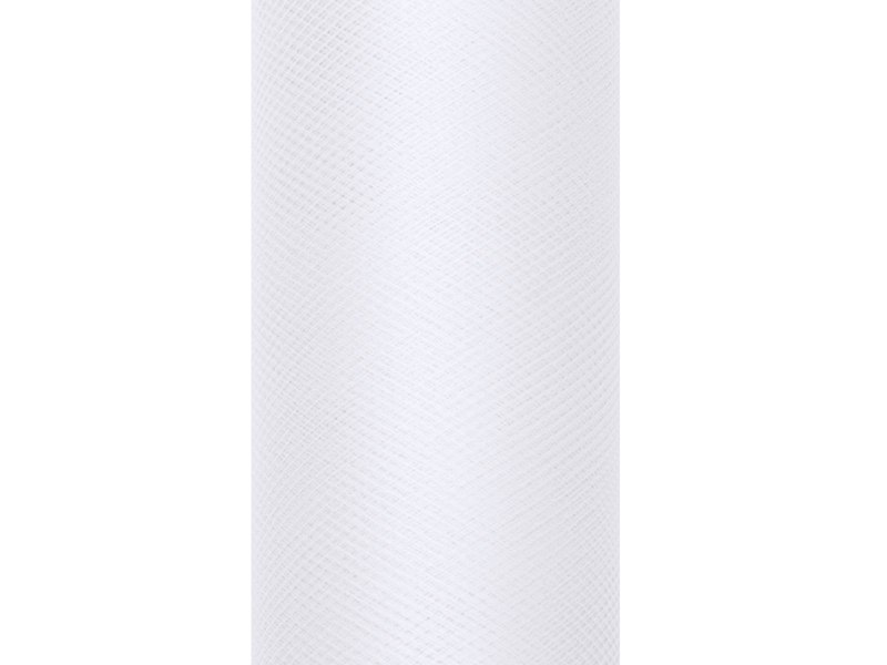 Tiul gładki, biały, 0,5 x 9m (1 szt. / 9 mb.) Tiul gładki, biały, 0,5 x 9m (1 szt. / 9 mb.)