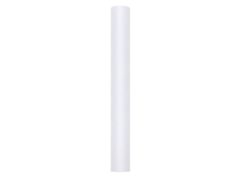 Tiul gładki, biały, 0,5 x 9m (1 szt. / 9 mb.) Tiul gładki, biały, 0,5 x 9m (1 szt. / 9 mb.)