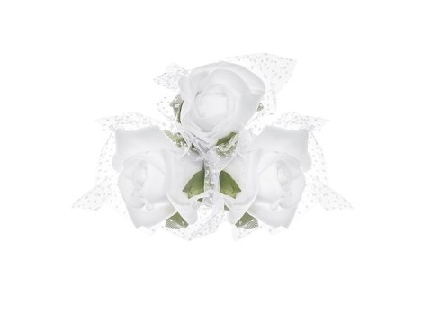 Bukieciki na przyssawkach, biały, 10cm (1 op. / 4 szt.) Bukieciki na przyssawkach, biały, 10cm (1 op. / 4 szt.)