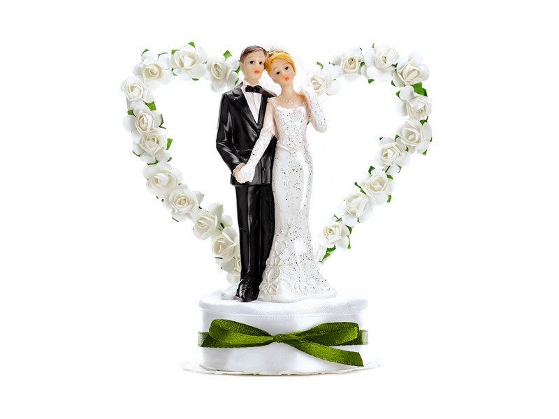 Figurka Para Młoda, biały, 16cm Figurka Para Młoda, biały, 16cm