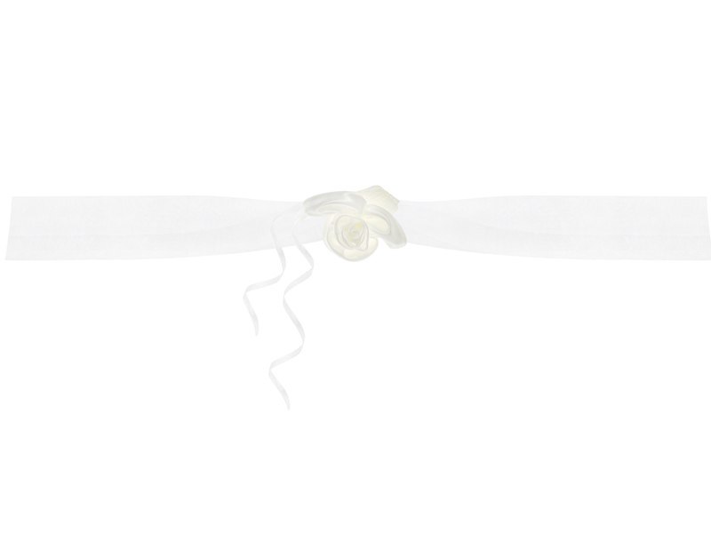 Girlandy z organzy, kremowy, 1,8m (1 op. / 2 szt.) Girlandy z organzy, kremowy, 1,8m (1 op. / 2 szt.)