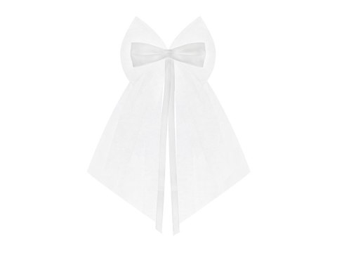 Kokardy z kokardką, biały, 18cm (1 op. / 2 szt.) Kokardy z kokardką, biały, 18cm (1 op. / 2 szt.)