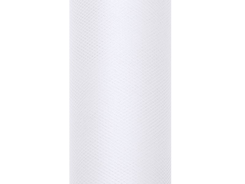 Tiul gładki, biały, 0,8 x 9m Tiul gładki, biały, 0,8 x 9m
