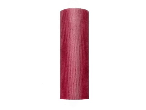 Tiul gładki, bordo, 0,15 x 9m Tiul gładki, bordo, 0,15 x 9m