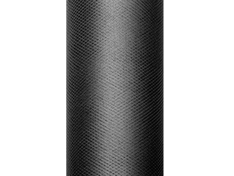 Tiul gładki, czarny, 0,15 x 9m Tiul gładki, czarny, 0,15 x 9m