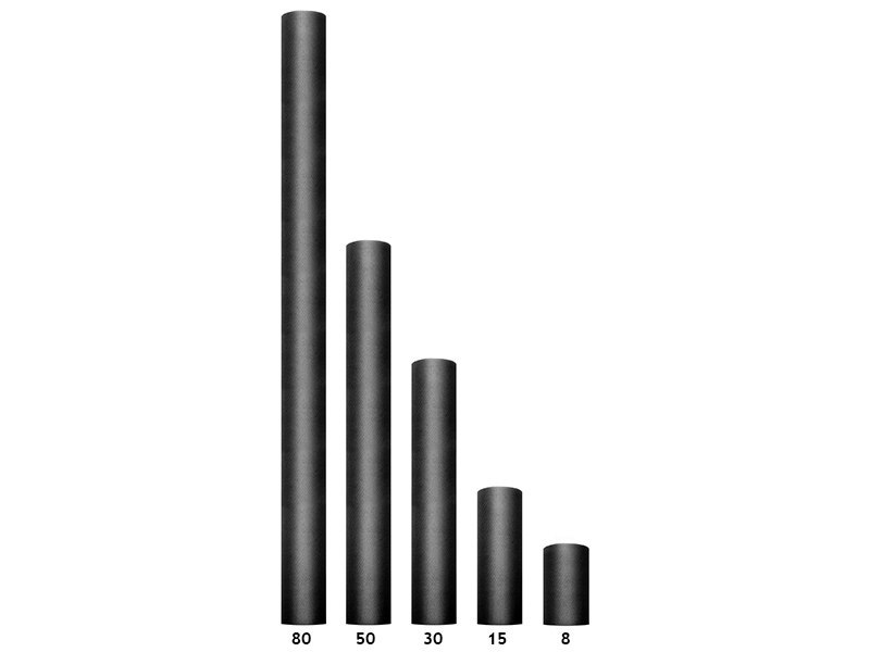 Tiul gładki, czarny, 0,15 x 9m