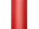 Tiul gładki, czerwony, 0,3 x 9m Tiul gładki, czerwony, 0,3 x 9m