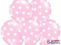 Balony 30cm, Kropki, Pastel Baby Pink (1 op. / 50 szt.) Balony 30cm, Kropki, Pastel Baby Pink (1 op. / 50 szt.)
