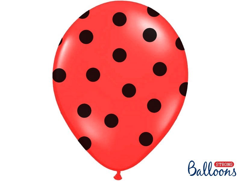 Balony 30cm, Kropki, Pastel Poppy Red (1 op. / 50 szt.) Balony 30cm, Kropki, Pastel Poppy Red (1 op. / 50 szt.)