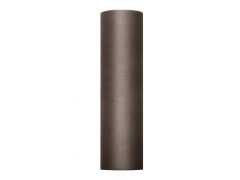 Tiul gładki, brązowy, 0,3 x 50m Tiul gładki, brązowy, 0,3 x 50m