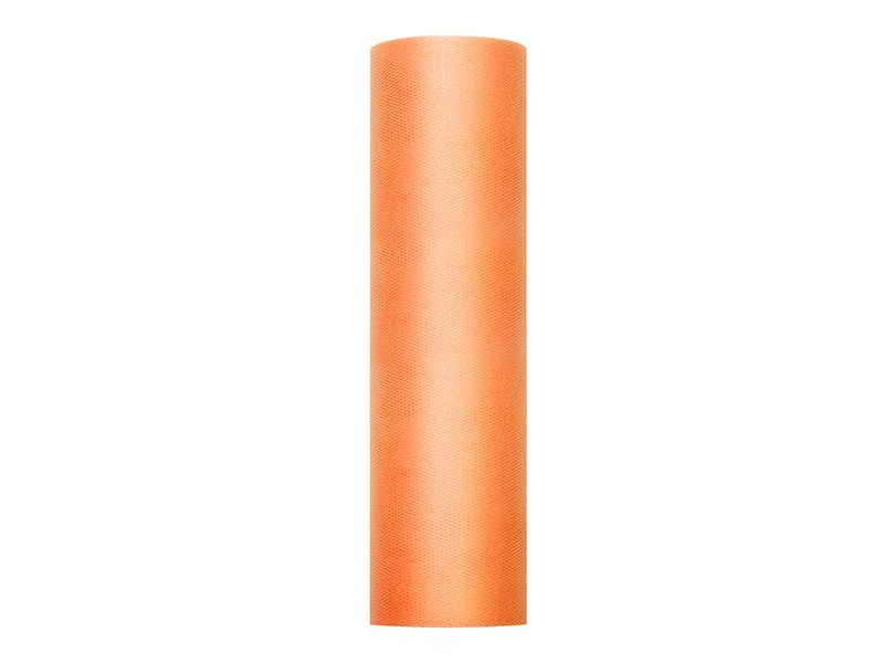 Tiul gładki, pomarańcz, 0,3 x 50m (1 szt. / 50 mb.) Tiul gładki, pomarańcz, 0,3 x 50m (1 szt. / 50 mb.)