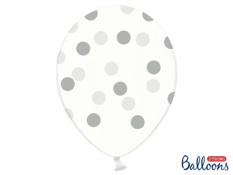 Balony 30cm, Kropki, Crystal Clear (1 op. / 6 szt.) Balony 30cm, Kropki, Crystal Clear (1 op. / 6 szt.)