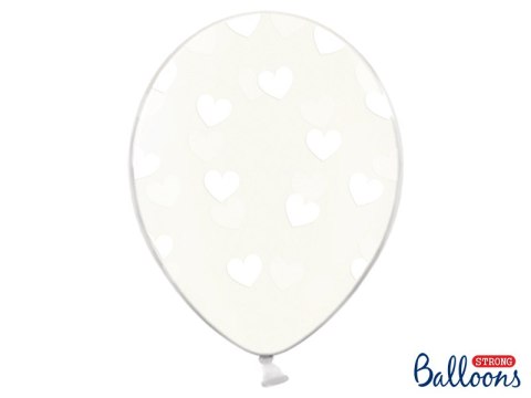 Balony 30cm, Serduszka, Crystal Clear (1 op. / 6 szt.) Balony 30cm, Serduszka, Crystal Clear (1 op. / 6 szt.)
