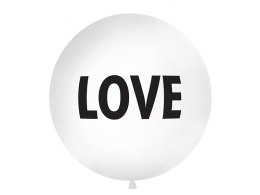 Balon 1 m, Love, biały