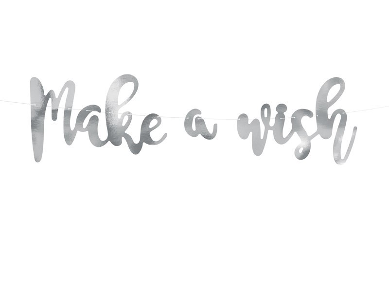 Baner Jednorożec - Make a wish, 15 x 60 cm Baner Jednorożec - Make a wish, 15 x 60 cm