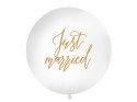 Balon 1 m, Just married, biały Balon 1 m, Just married, biały