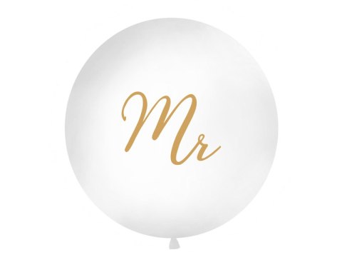Balon 1 m, Mr, biały Balon 1 m, Mr, biały