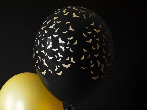 Balony 30 cm, Nietoperze, 6 sztuk Balony 30 cm, Nietoperze, 6 sztuk