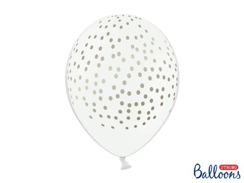 Balony 30cm, Kropki, Pastel Pure White (1 op. / 6 szt.) Balony 30cm, Kropki, Pastel Pure White (1 op. / 6 szt.)