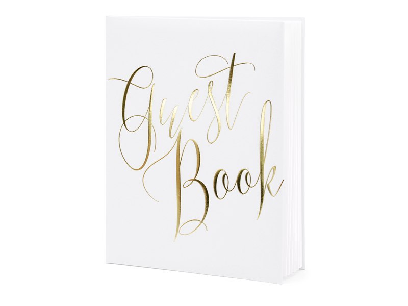 Księga Gości Guest book, 20x24,5cm, biały, 22 kartki Księga Gości Guest book, 20x24,5cm, biały, 22 kartki