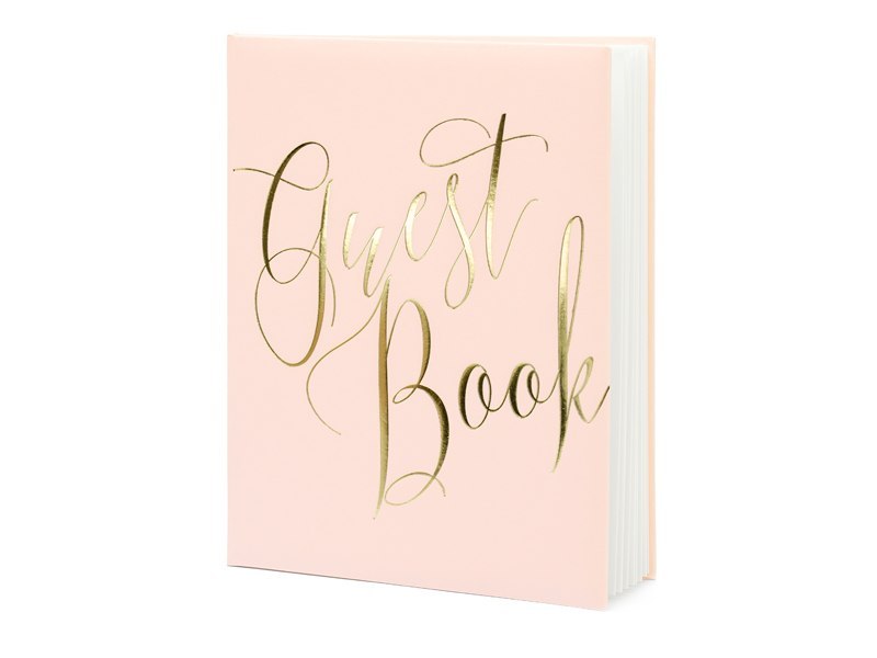 Księga Gości Guest book, 20x24,5cm, pudrowy róż, 22 kartki Księga Gości Guest book, 20x24,5cm, pudrowy róż, 22 kartki