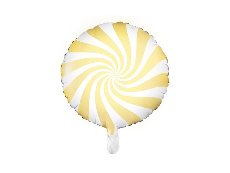 Balon foliowy Cukierek, 35cm, jasny żółty Balon foliowy Cukierek, 35cm, jasny żółty