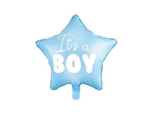 Balon foliowy Gwiazdka - It's a boy, niebiskie, 48 cm