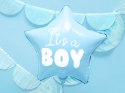 Balon foliowy Gwiazdka - It's a boy, niebiskie, 48 cm