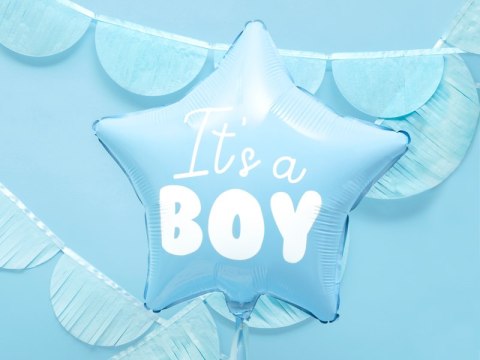 Balon foliowy Gwiazdka - It's a boy, niebiskie, 48 cm Balon foliowy Gwiazdka - It's a boy, niebiskie, 48 cm