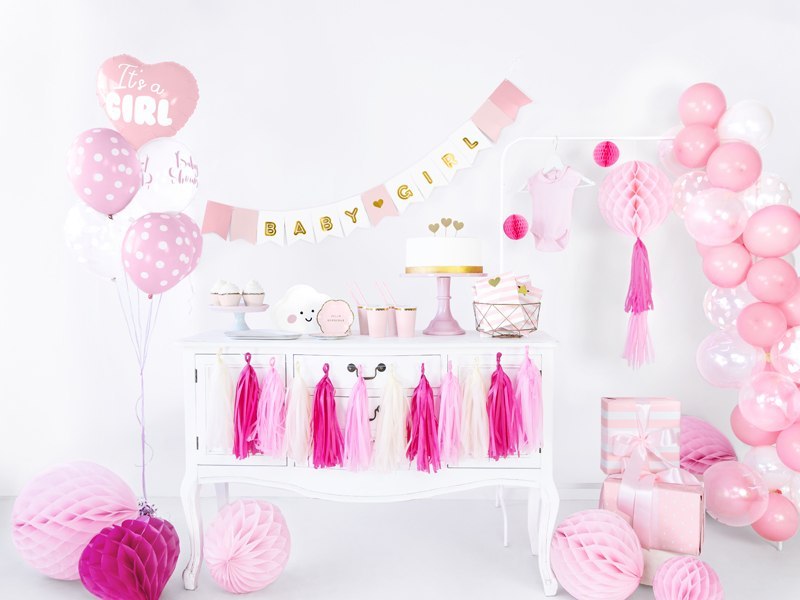 Balon foliowy Serce - It's a girl, 45cm, jasny różowy Balon foliowy Serce - It's a girl, 45cm, jasny różowy