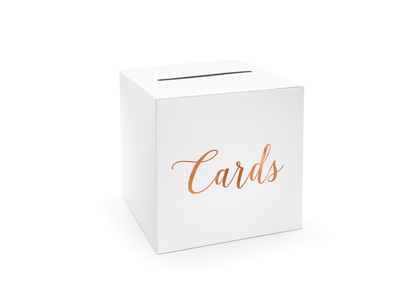Pudełko na koperty - Cards, rosegold