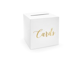 Pudełko na koperty - Cards, złote