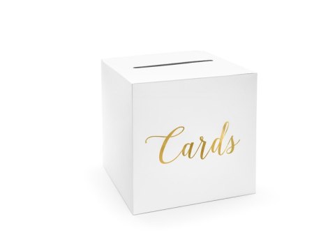 Pudełko na koperty - Cards, złote Pudełko na koperty - Cards, złote