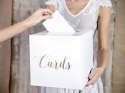 Pudełko na koperty - Cards, złote Pudełko na koperty - Cards, złote