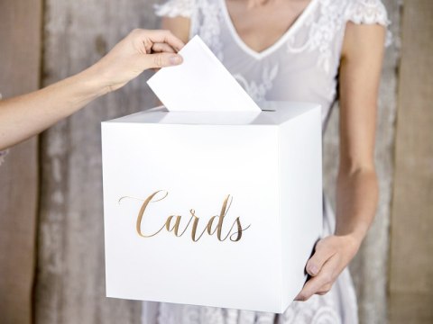 Pudełko na koperty - Cards, złote Pudełko na koperty - Cards, złote