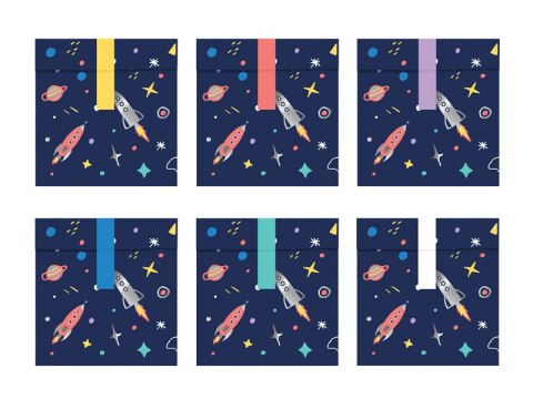 Torebki na słodycze Kosmos, 6 szt. Torebki na słodycze Kosmos, 6 szt.