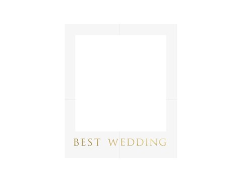 Zestaw z ramką selfie - Best Wedding Zestaw z ramką selfie - Best Wedding