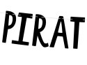 Baner Piraci - Pirates Party, czarny, 14x100cm Baner Piraci - Pirates Party, czarny, 14x100cm