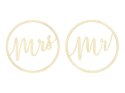 Zawieszki dekoracyjne Mr Mrs, 38cm (1 op. / 2 szt.) Zawieszki dekoracyjne Mr Mrs, 38cm (1 op. / 2 szt.)