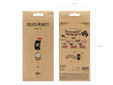 Zestaw do muffinek Piraci (1 op. / 6 szt.) Zestaw do muffinek Piraci (1 op. / 6 szt.)