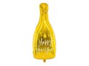 Balon foliowy Butelka - Happy New Year, 32x82cm, złoty Balon foliowy Butelka - Happy New Year, 32x82cm, złoty