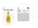 Balon foliowy Butelka - Happy New Year, 32x82cm, złoty Balon foliowy Butelka - Happy New Year, 32x82cm, złoty