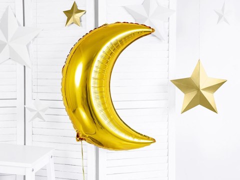 Balon foliowy Księżyc, 60cm, złoty Balon foliowy Księżyc, 60cm, złoty