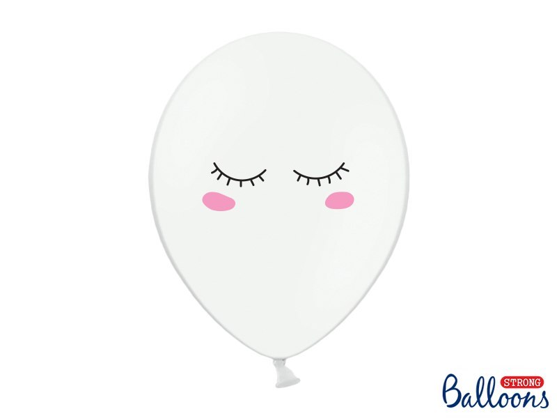 Balony 30cm Buźka, Pastel Pure White (1 op. / 50 szt.) Balony 30cm Buźka, Pastel Pure White (1 op. / 50 szt.)