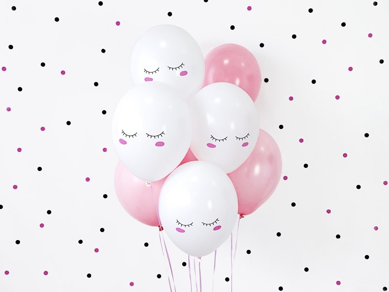 Balony 30cm Buźka, Pastel Pure White (1 op. / 50 szt.) Balony 30cm Buźka, Pastel Pure White (1 op. / 50 szt.)